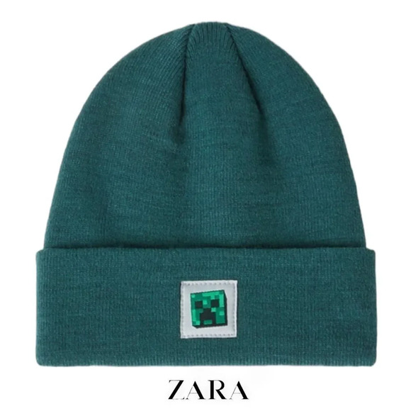 ZARA Kids | Green | MINECRAFT © MOJANG AB. TM HAT - Picture 1 of 6